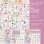 Imagem de Adesivos GoGirl - Kit com 850+ Peças para Planner - Estilo Estético