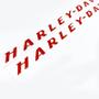 Imagem de Adesivos Harley Davidson Emblemas Tanque Vermelho Refletivo