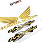 Imagem de Adesivos Moto Honda Nc 750 X Emblemas Asa Dourado Refletivo