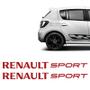 Imagem de Adesivos Renault Sport Sandero Logan Duster Lateral Vermelho