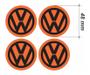 Imagem de Adesivos Resinados-Centro De Roda Laranja Volkswagen 48mm