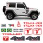 Imagem de Adesivos Troller T4 2015/2019 4x4 Trilha Emblemas Vermelho