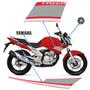 Imagem de Adesivos Yamaha Fazer 250 2014 Moto Vermelha + Logo Emblemas
