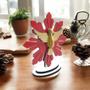 Imagem de Adorno Divino Espírito Santo De Mesa MDF Vermelho 17 cm