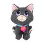 Imagem de Adota Pets Multikids Acessórios Pelúcia Estimação Gatinho Infantil Cinza Baby Bartô 20cm Gato - BR1423