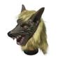 Imagem de Adulto Halloween Lobisomem Traje Máscara Simulação Animal Lobo Rosto Headwear Cosplay Masquerade