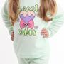 Imagem de Agassalho Infantil feminino de Plush conjunto Verde infanto Juvenil para on inverno Frio Peludo