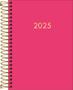 Imagem de Agenda Espiral Executiva Diária 12,9x18,7cm Napoli Pink 2025 Tilibra