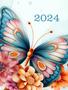 Imagem de Agenda Personalizada Feminina 2024 - Borboleta Floral