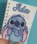 Imagem de Agenda Personalizada Permanente 15.5 x 11cm Stitch Aquarela Com Seu Nome