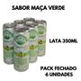 Imagem de Água Saborizada Maça Verde Acquissima Lata 350ml - Pack 06 unidades