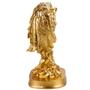 Imagem de Águia Asas Dobradas Resina 17cm Enfeite Escultura Decorativa Dourada QMH881405-48