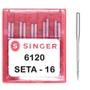 Imagem de Agulha Industrial Singer 6120 (Overloque e Interloque) Ponta Seta - 10 unid