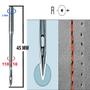 Imagem de Agulha Longa Para Máquina de Costura Industrial 134-35 R Caixa Com 100 Unidades
