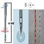 Imagem de Agulha Longa Para Máquina de Costura Industrial 134-35 R Caixa Com 100 Unidades