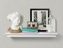 Imagem de AHDECOR Deep Floating Shelves Display Ledge Shelf com cobertor invisível, 24 in, branco