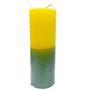 Imagem de Aib vela 7 dias votiva 14cm 250g verde e amarela - kit c/ 3 unid