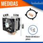 Imagem de Air Cooler Cpu Led Rgb 4 Pinos Ryzen Intel 775 1150 1151 1155 Am3+ Am4 Com Pasta Termica Dk34