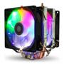 Imagem de Air Cooler Fan Duplo Para Processador Intel Amd Led Rgb Tdp 130w  Lga 1700 2011 Xeon X79 X99 X299