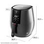 Imagem de Air Fryer Electrolux Rita Lobo 3,2L Digital Cinza Experience Função Virar 1400W