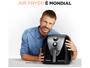 Imagem de Air Fryer Mondial AFN-80-BI Preta e Inox 8L com Timer