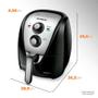 Imagem de Air Fryer Mondial Fritadeira Elétrica 4 Litros AFN-40-BI Preto/Inox