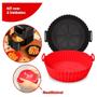 Imagem de air fryer mondial grand family Cesta forro forma protetor silicone microondas forninho