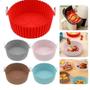 Imagem de air fryer oster Cesta forro forma protetor cesto silicone Airfryer microondas forninho