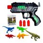 Imagem de Air Gun De Brinquedo Pressão Dardo Bolinha Gel Dinossauros.