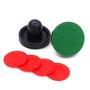 Imagem de Air Hockey Pushers & Pucks Set, tamanho grande, (2 Navy Pushers + 2