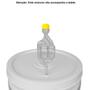 Imagem de Airlock Válvula Tipo S com Anel de Vedação Air Lock Para Fermentação Cerveja Hidromel Vinho Conserva