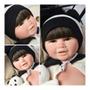 Imagem de Akira Panda Pagão Castanho Menino Bebe Reborn Pandinha Fofo Mundo Brinquedos