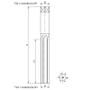 Imagem de Alargador Manual - Med. 14,0mm - Haste Cilíndrica, Corte à Direita, Tolerância H7, Dente Reto,  DIN 206 A - Aço HSS (M2) - Cód. 5101 - INDAÇO