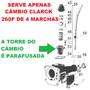 Imagem de Alavanca de marcha câmbio eaton clark 260f 4 marchas gm a10 a20 c10 c20 veraneio 1976 a 1992