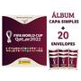 Imagem de Album Copa 2022 Qatar + 20 Envelopes Figurinhas Panini