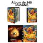 Imagem de Álbum de Cartas Pokémon Charizard Vmax/Gx/Ex - 240 Cartas - Suporte para Jogo Infantil