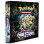 Imagem de Album Pasta Fichário Pokemon Escarlete e Violeta Coroa Estelar com 10 Folhas 9 bolsos Capa Dura TCG