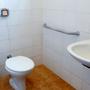 Imagem de Alça Barra de Apoio para Banheiro Auxilio Idoso Deficiente em Aço Mali 60cm - Prata