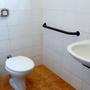 Imagem de Alça Barra de Apoio para Banheiro Auxilio Idoso Deficiente em Aço Mali 60cm - Preta