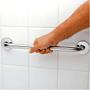 Imagem de Alça de Apoio 30cm Kit 4 Unidades Barra Aço Inox Acessibilidade Suporte Idoso Cadeirante Banheiro Box Casa Corrimao Escada Segurança Proteçao