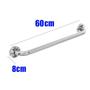 Imagem de Alça de Apoio Banheiro Inox Barra 60cm Idoso Deficiente Cadeirante Acessibilidade
