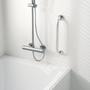 Imagem de Alça de Apoio Banheiro Inox Reta Barra 50cm Idoso Deficiente Cadeirante Acessibilidade 