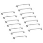 Imagem de Alça de Apoio Barra Inox 80cm Segurança Kit 14 Unidades Idoso Cadeirante Acessibilidade Quarto Banheiro Resistente