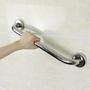 Imagem de Alça de Apoio Inox Barra 30cm Segurança Idoso Gestante Banheiro Box Parede Suporte Acessibilidade Resistente Corrimao Parede
