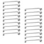 Imagem de Alça de Apoio Inox Barra 80cm Kit 20 Unidades Idoso Deficiente Acessibilidade Quarto Banheiro Resistente Segurança Suporte