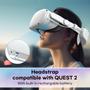 Imagem de Alça de cabeça VZNEK compatível com Oculus Quest 2 com 6.000 mAh