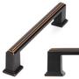 Imagem de Alça de tração do gabinete KOOFIZO Stepped Bar Oil Rubbed Bronze 10