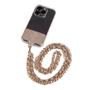 Imagem de Alça Porta Celular Tecido Metalizado Dourado