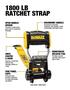 Imagem de Alças de Amarração com Catraca DEWALT DXBC18002-8PK (1,25 cm x 3,6 m) - Pacote com 8 Unidades