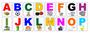 Imagem de Alfabeto 1 Tipo de Letra em Placa de PVC - Kit c/ 26 und - 18x25cm